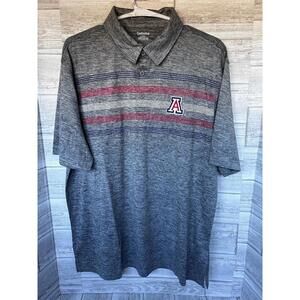 University of Arizona Wildcats Golf Polo Size Large Gray Polo Shirt NWOT
